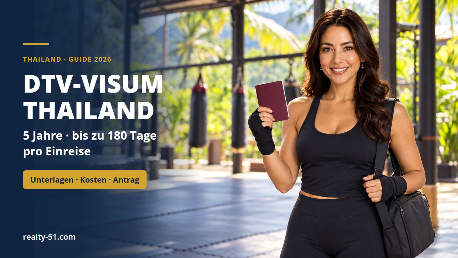 DTV-Visum Thailand 2026: Antrag, Unterlagen, Kosten