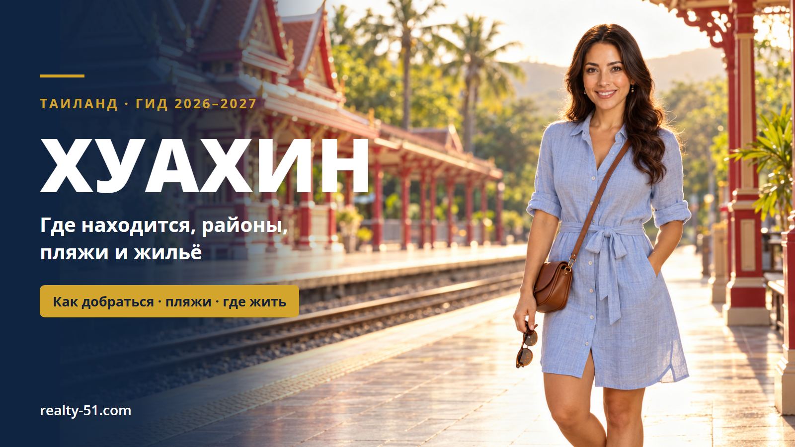 Хуахин в Таиланде 2026–2027: где находится, районы, пляжи, жильё