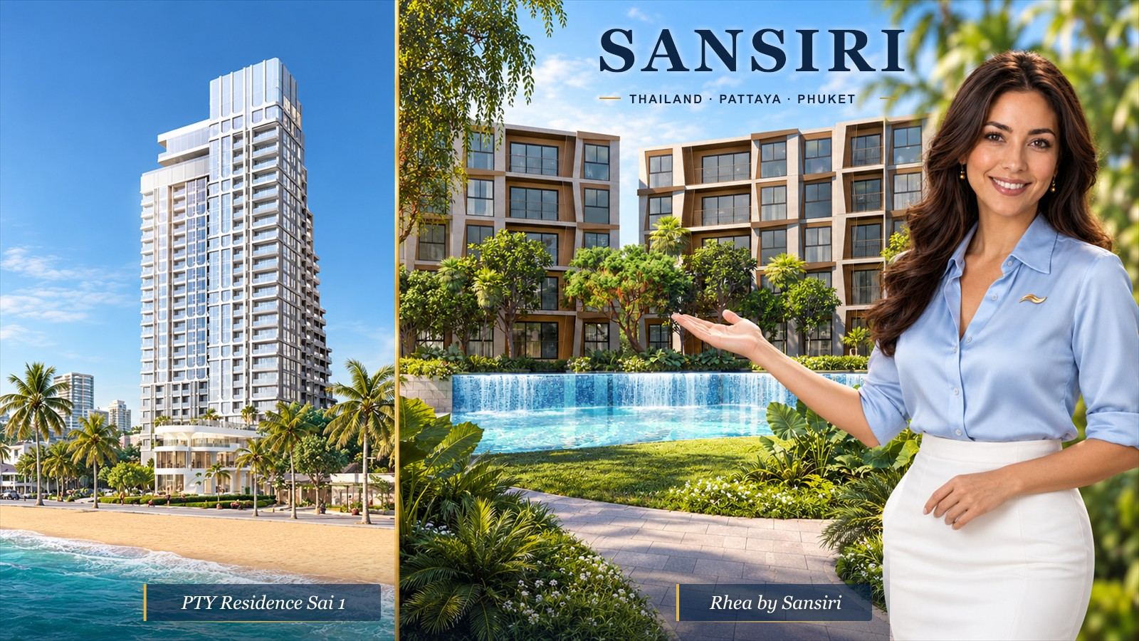 Sansiri：dcondo Vite、PTY Residence Sai 1和Rhea by Sansiri — 芭提雅