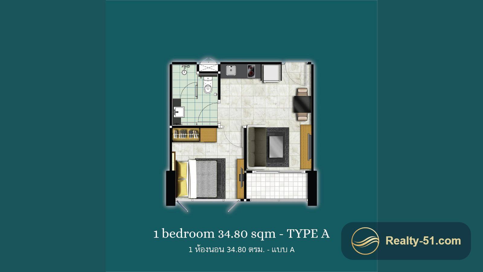 Dusit Grand Condo View — floor plan 4