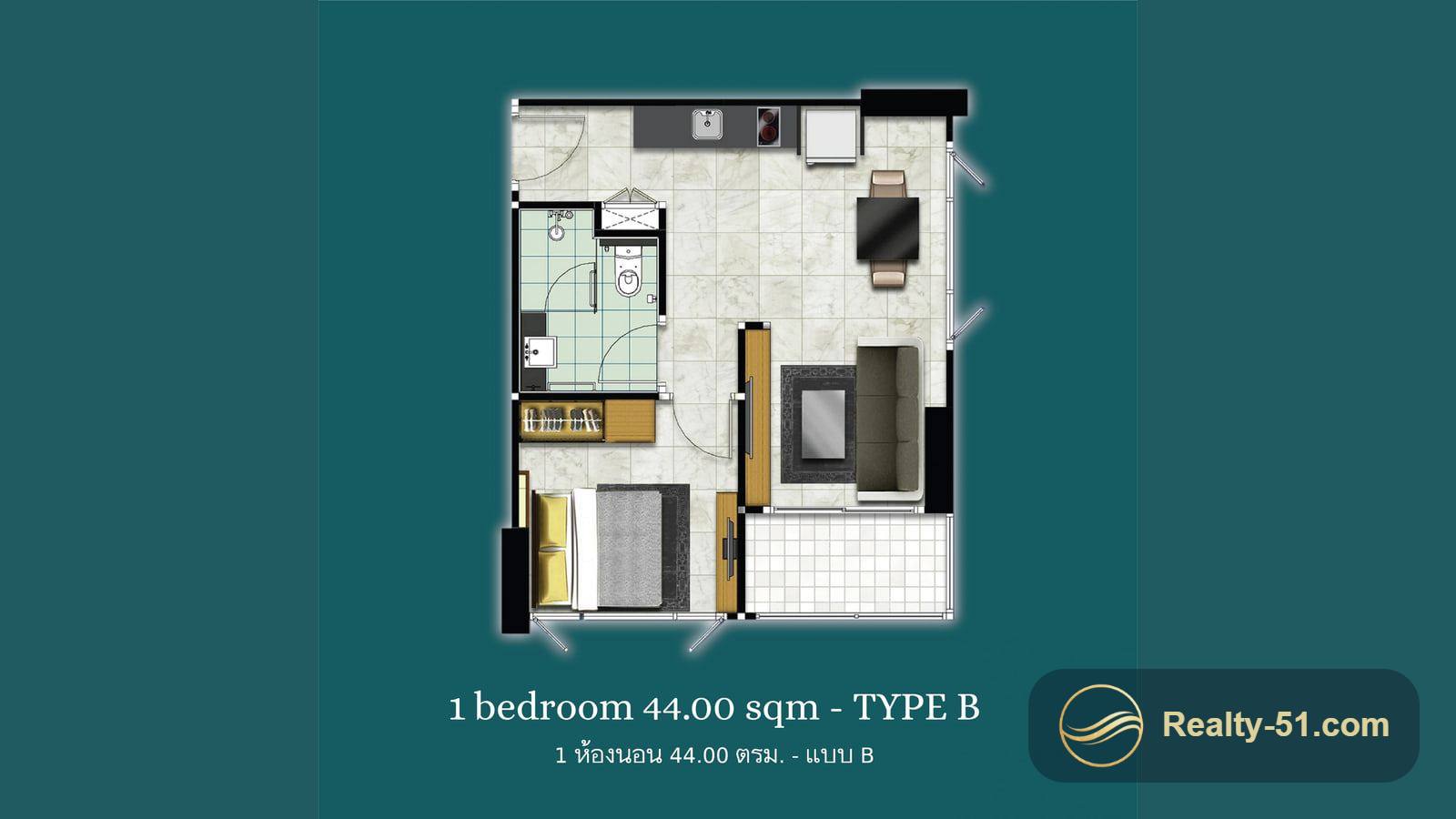 Dusit Grand Condo View — floor plan 5
