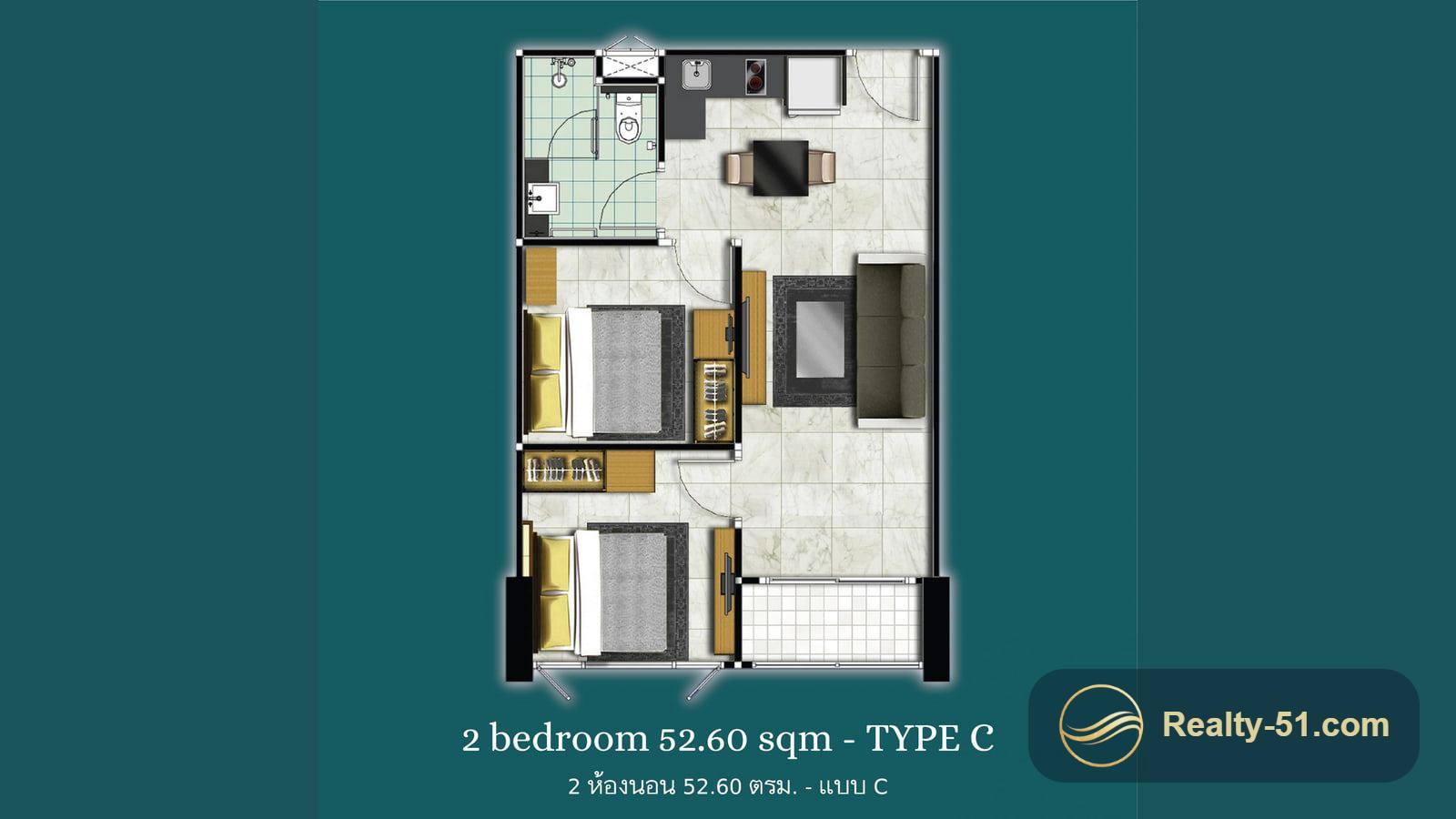Dusit Grand Condo View — floor plan 6