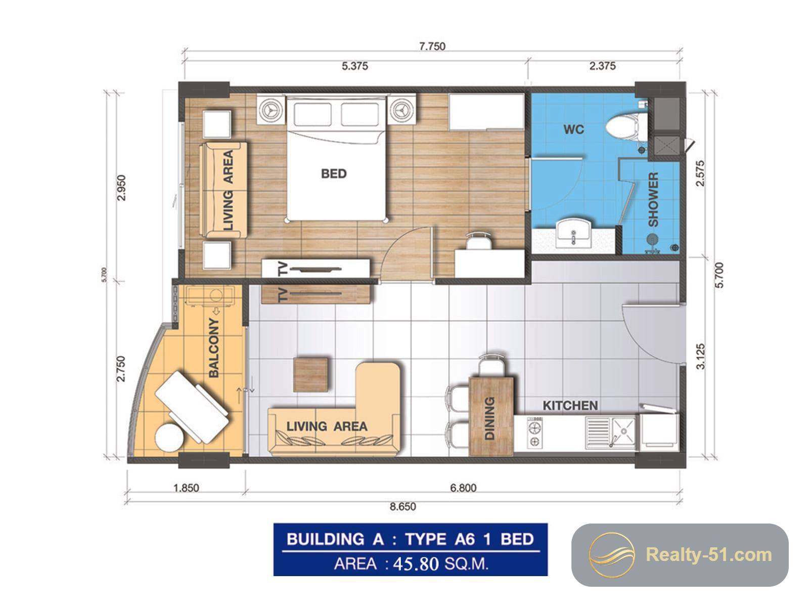 Whale Marina Condominium — Grundriss 15