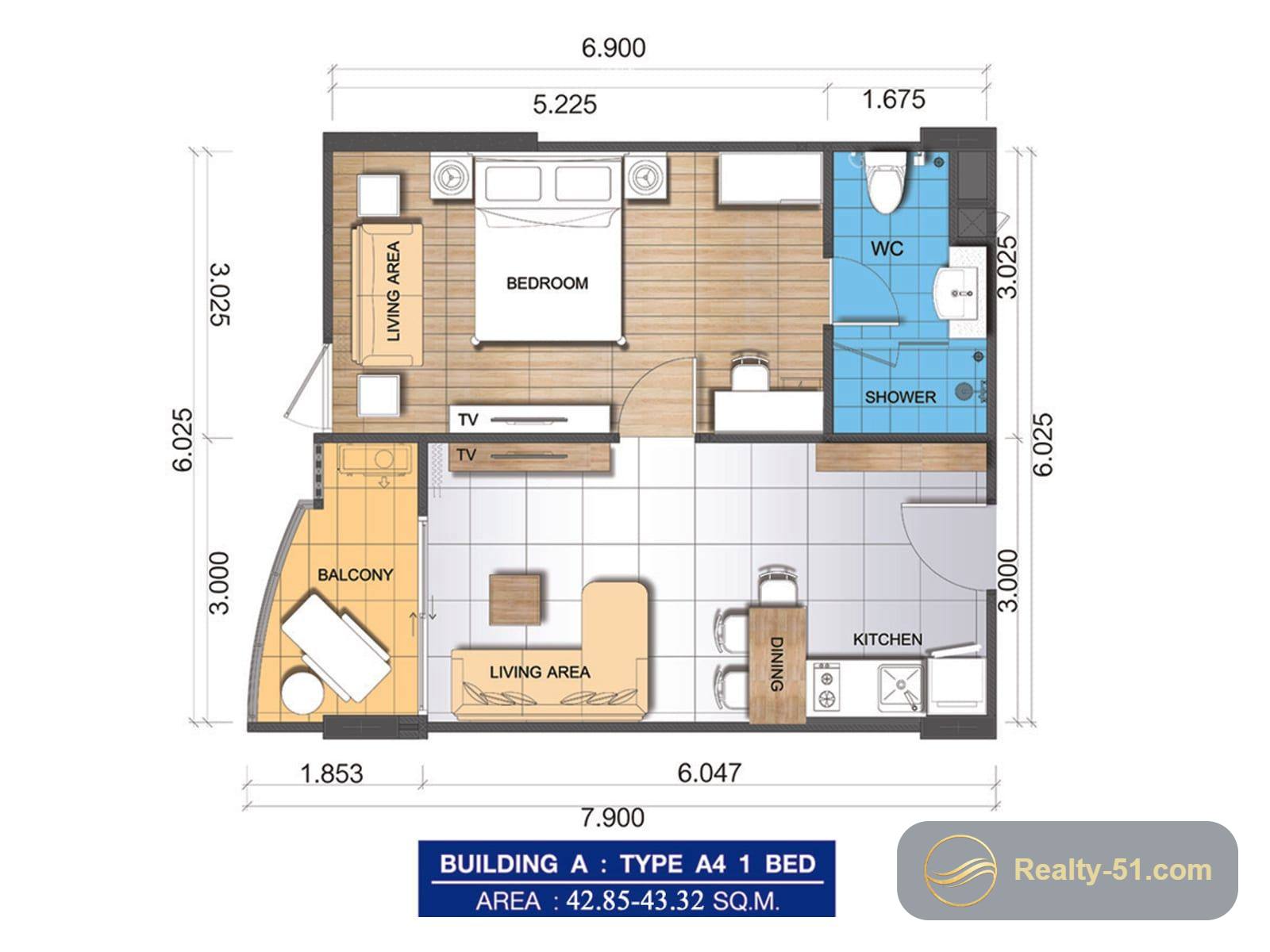 Whale Marina Condominium — Grundriss 13