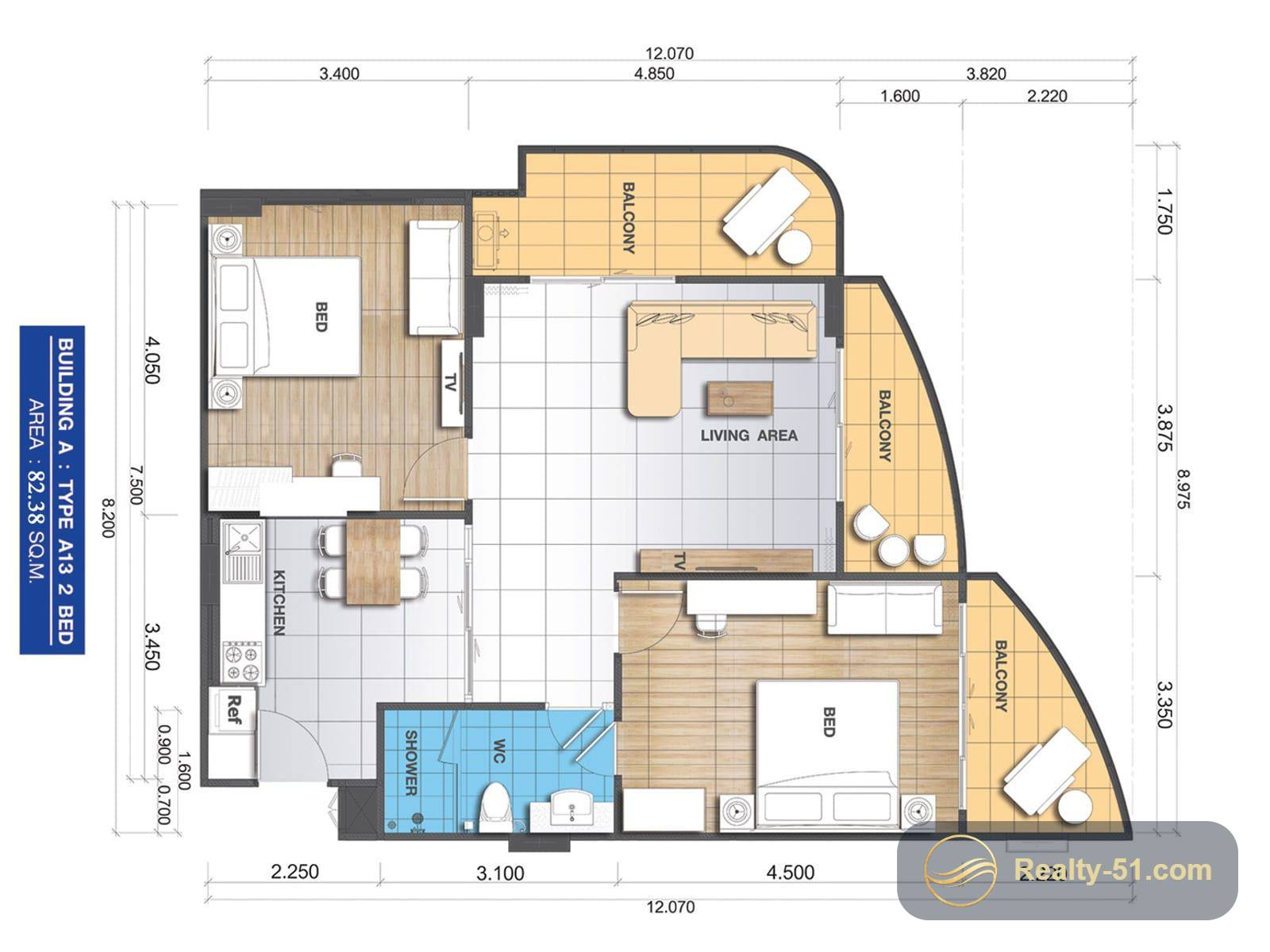 Whale Marina Condominium — Grundriss 22