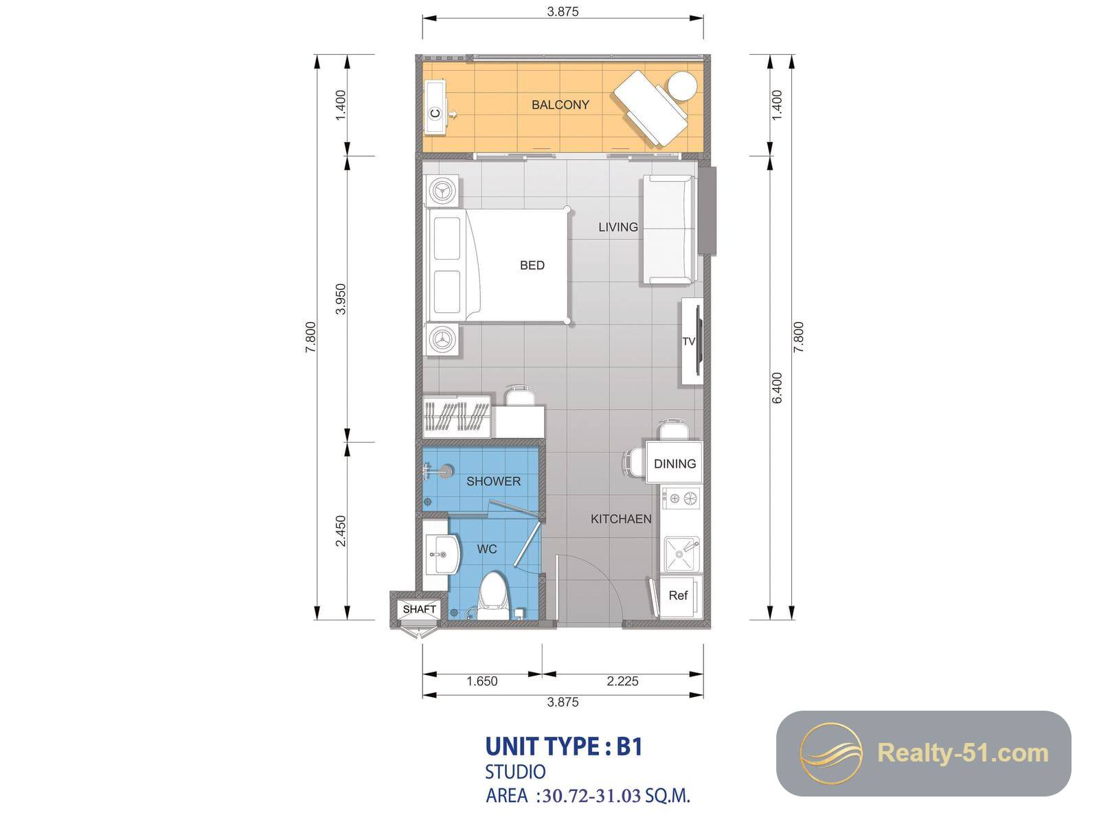 Whale Marina Condominium — Grundriss 23