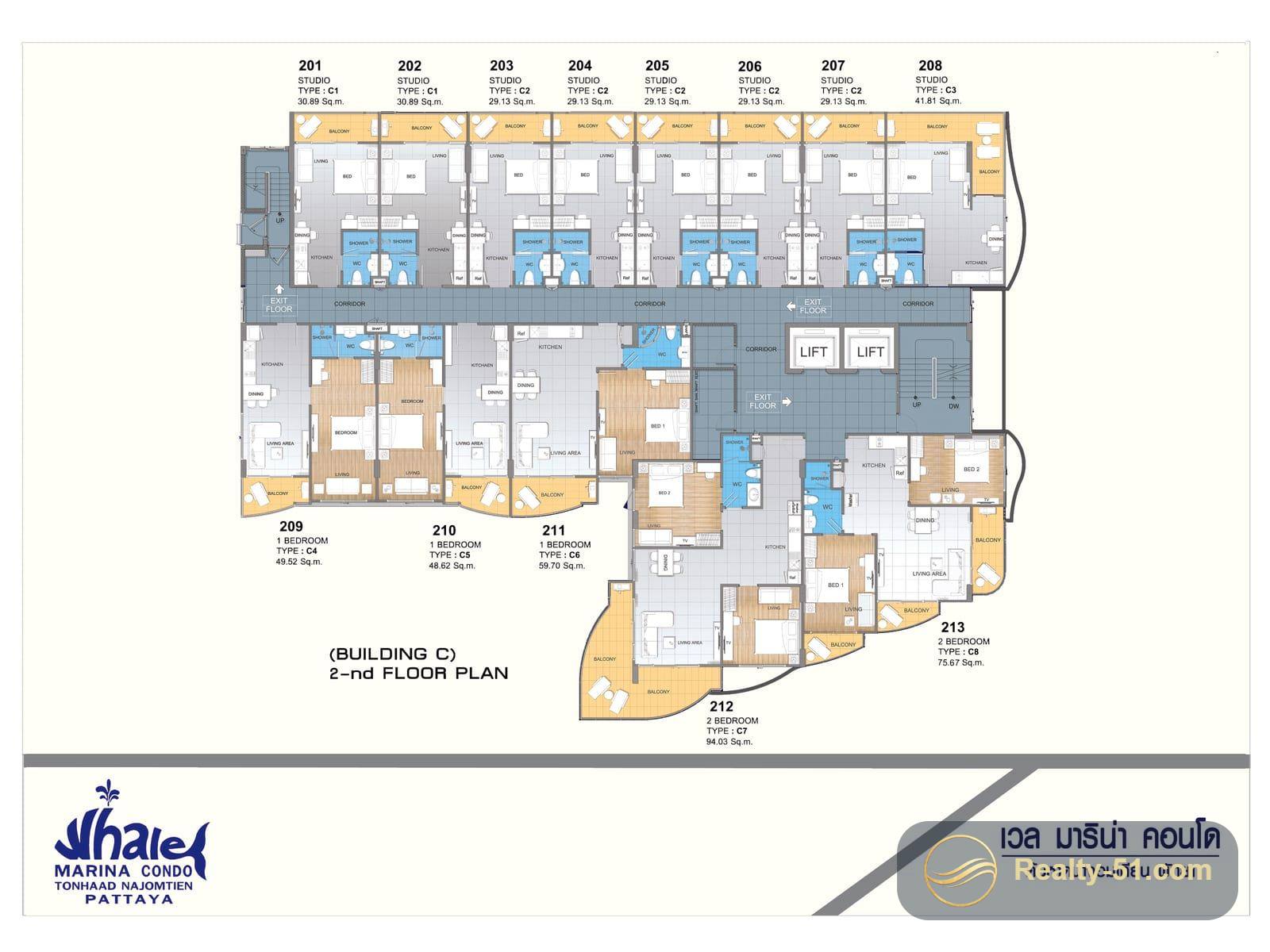 Whale Marina Condominium — Grundriss 4
