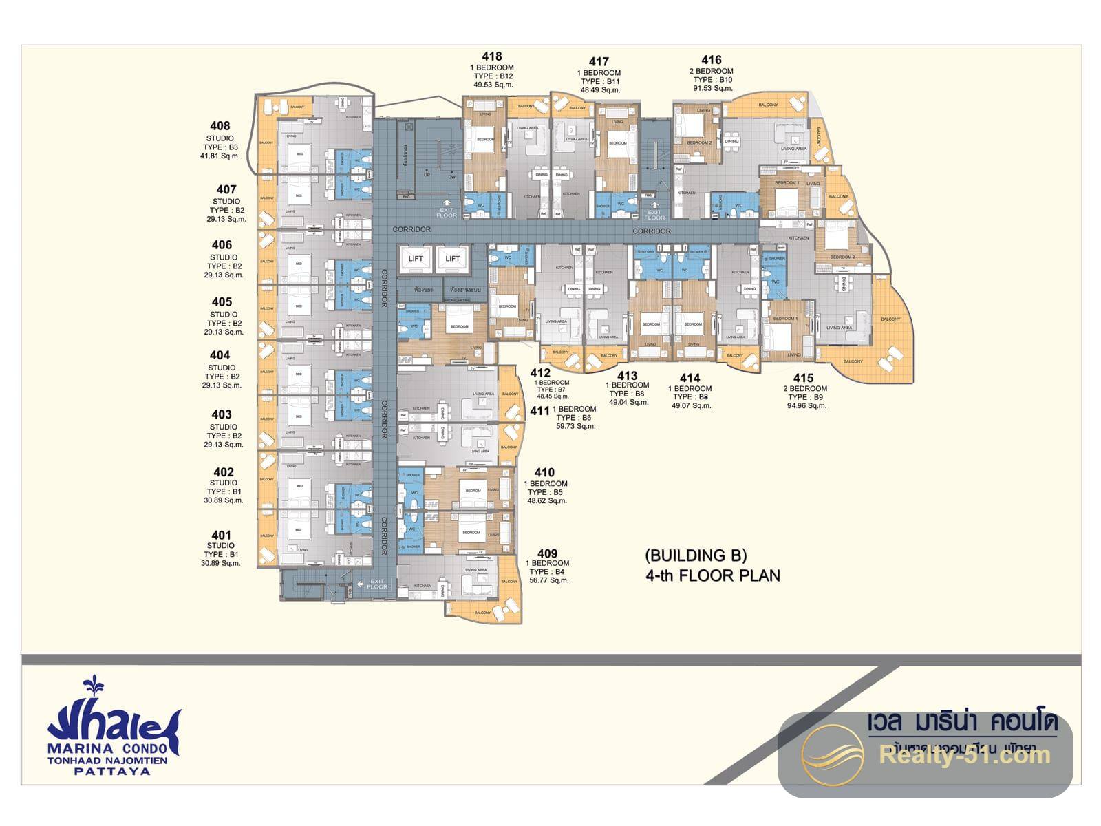 Whale Marina Condominium — Grundriss 2