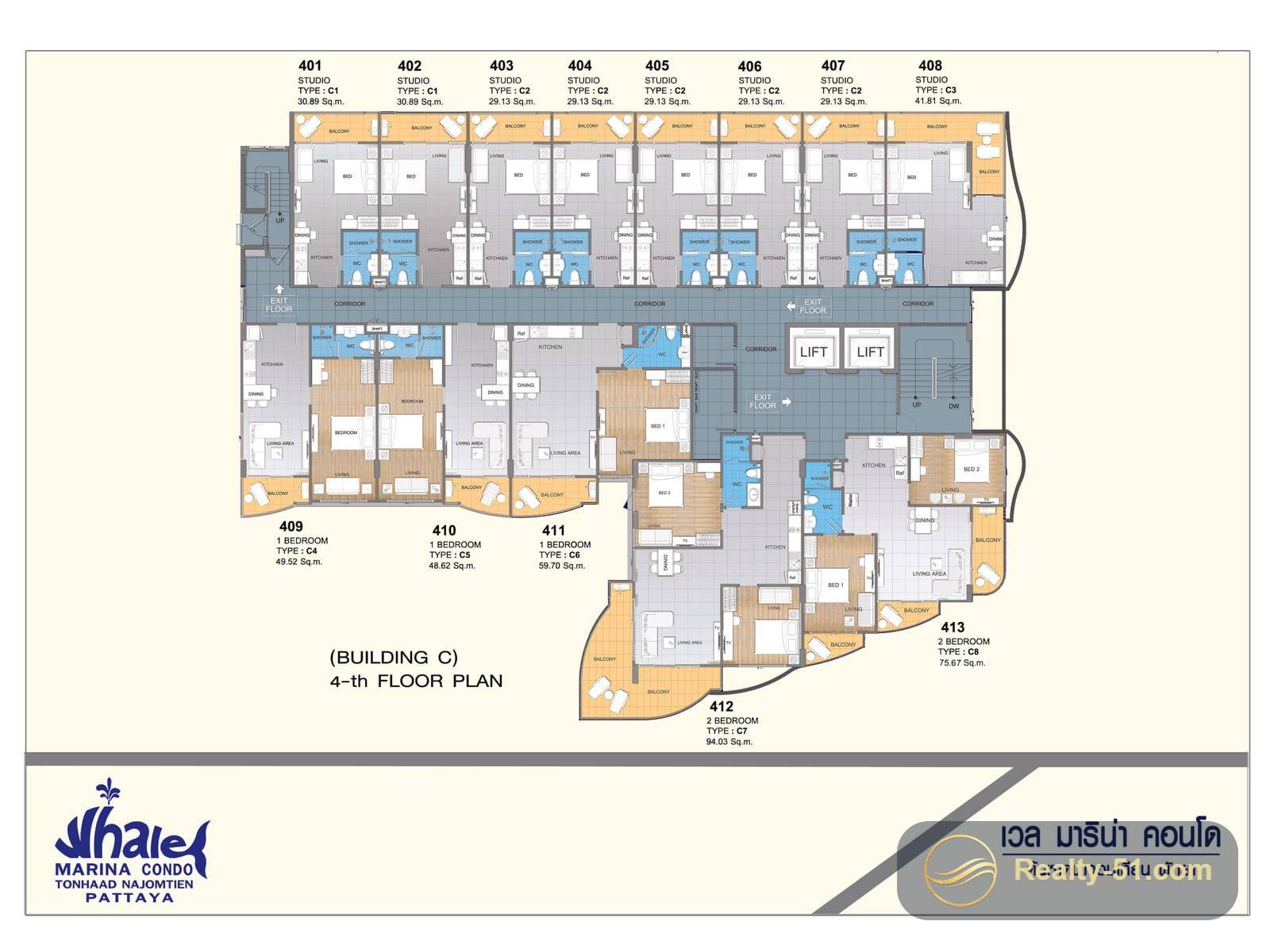 Whale Marina Condominium — Grundriss 6