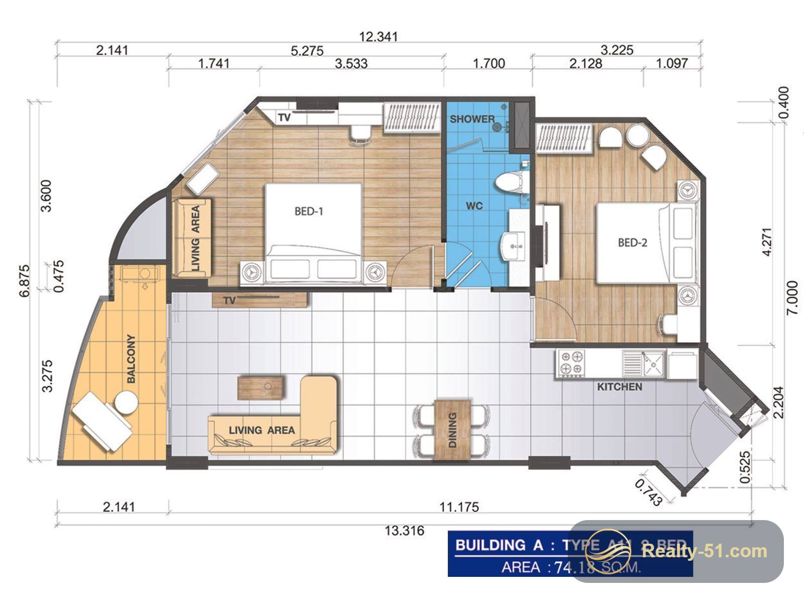 Whale Marina Condominium — Grundriss 20