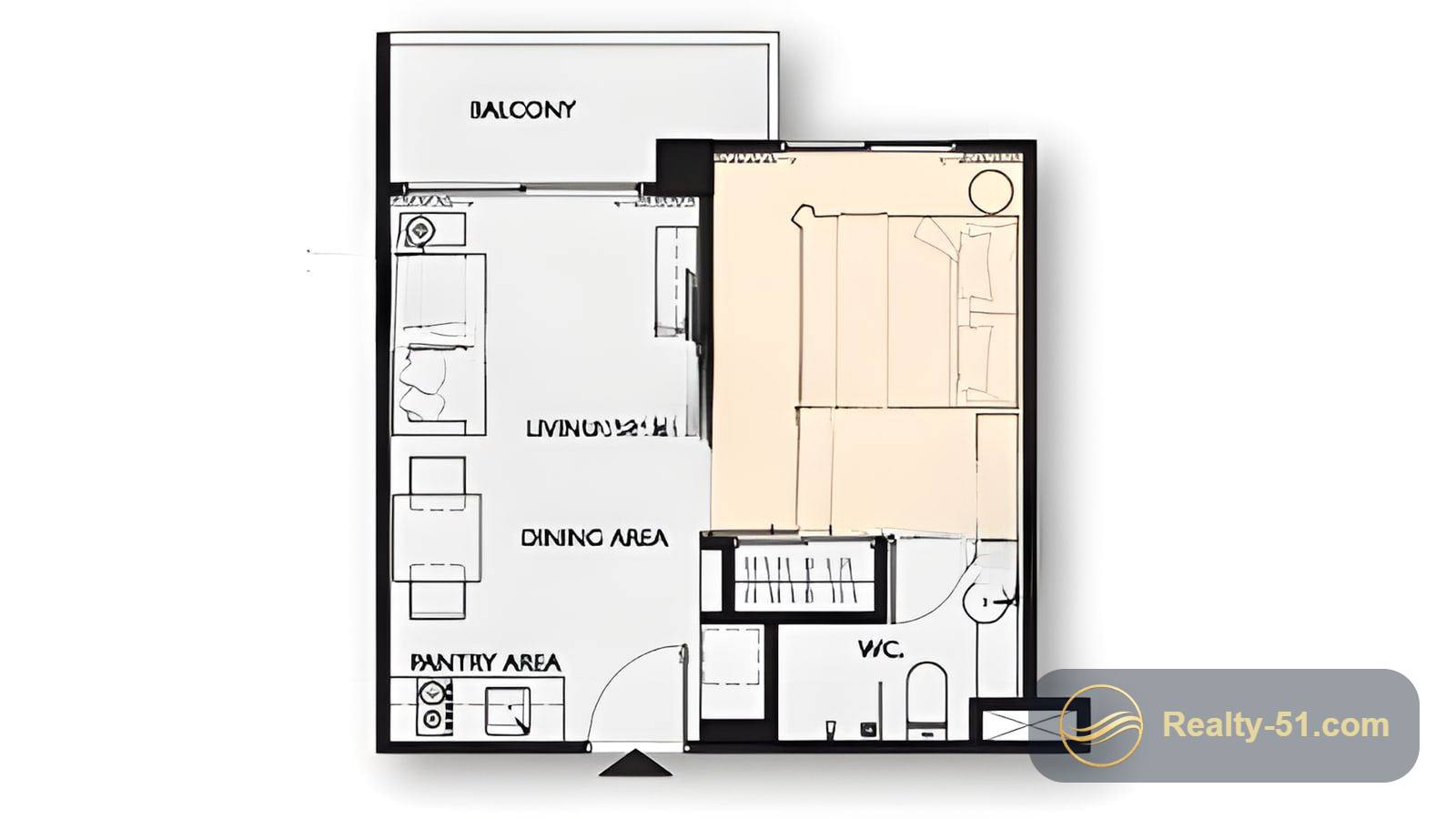 Grande Caribbean Condo Resort Pattaya — แปลนห้อง 5