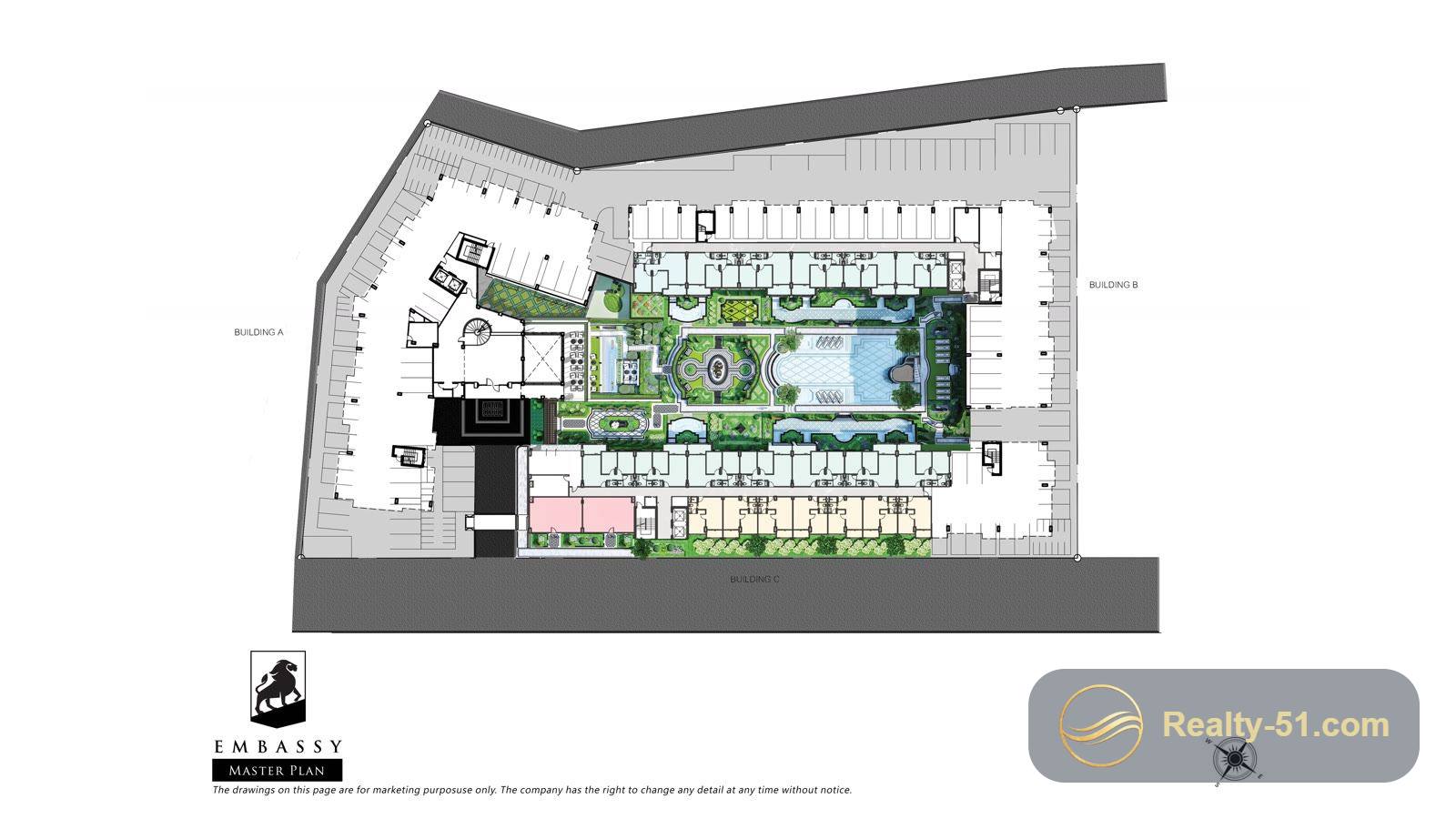 Embassy Condominium Pattaya — floor plan 23