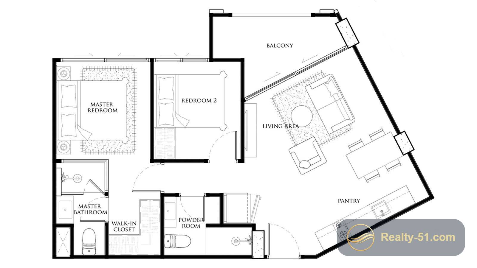 Embassy Condominium Pattaya — floor plan 6