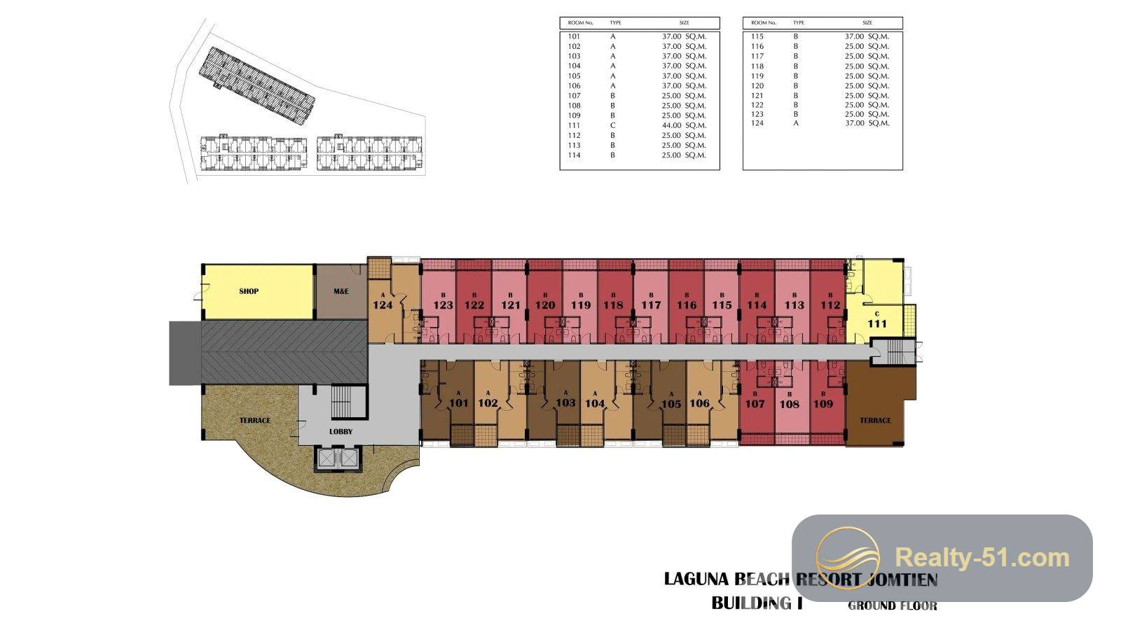 Laguna Beach Resort 1 — แปลนห้อง 2