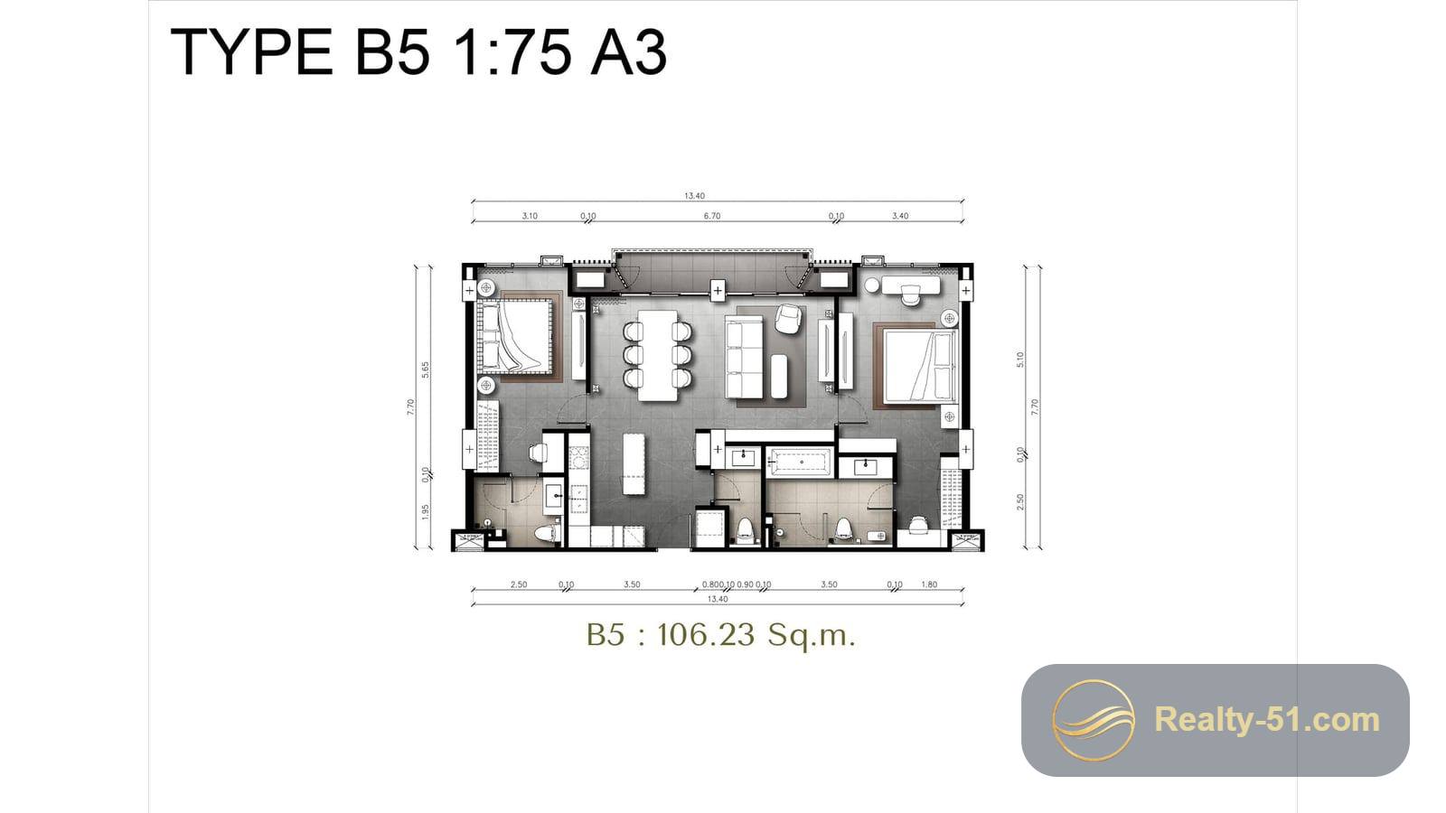 The Panora Estuaria Pattaya — 户型图 12