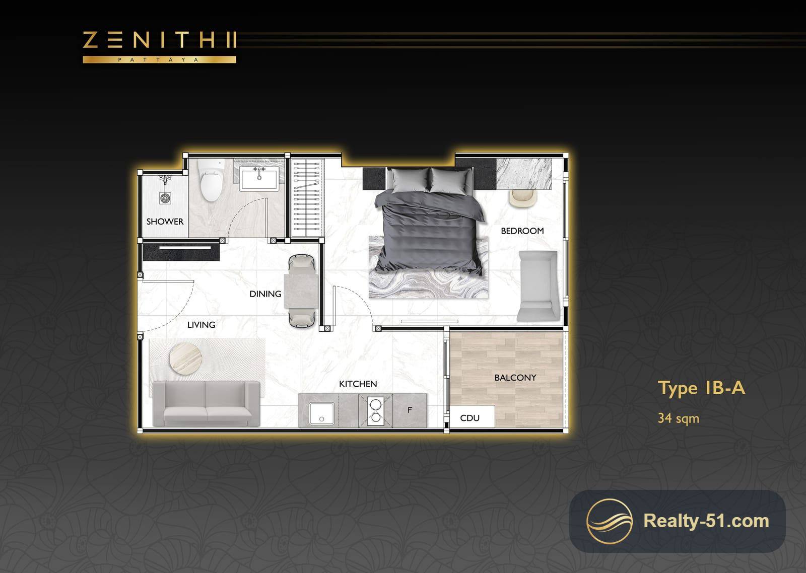 Zenith 2 Pattaya — Grundriss 22