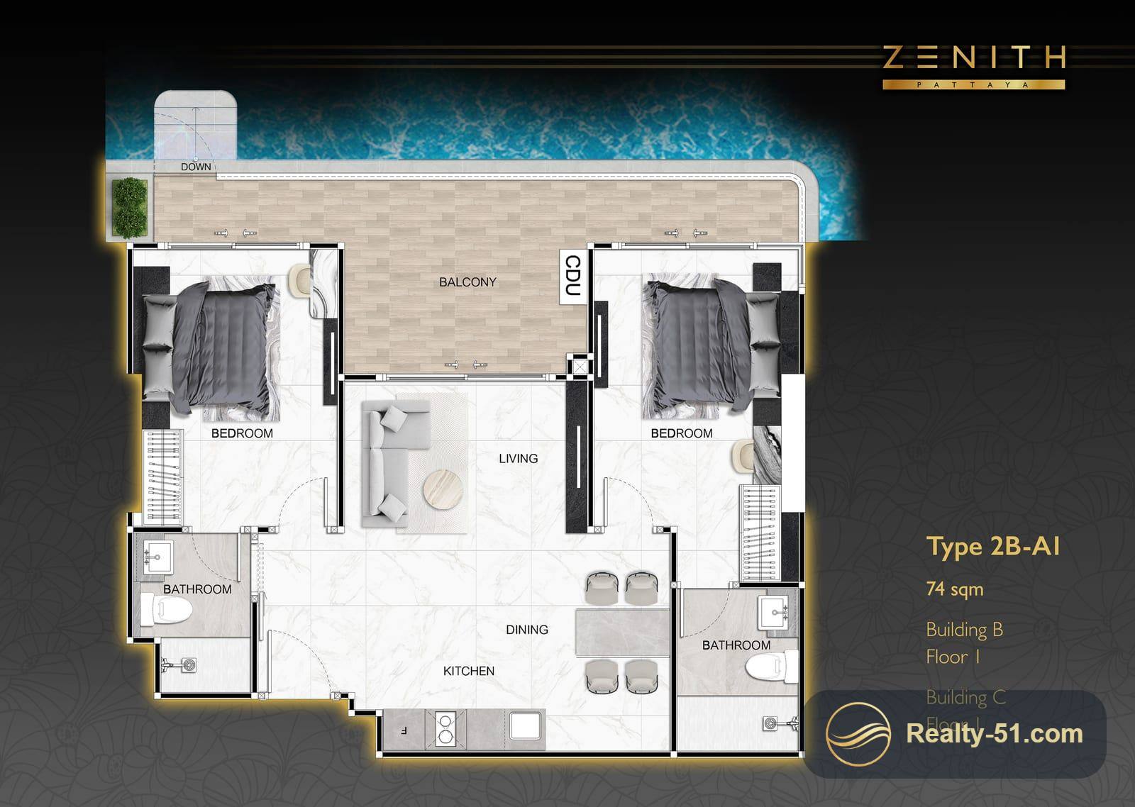Zenith Pattaya — Grundriss 16