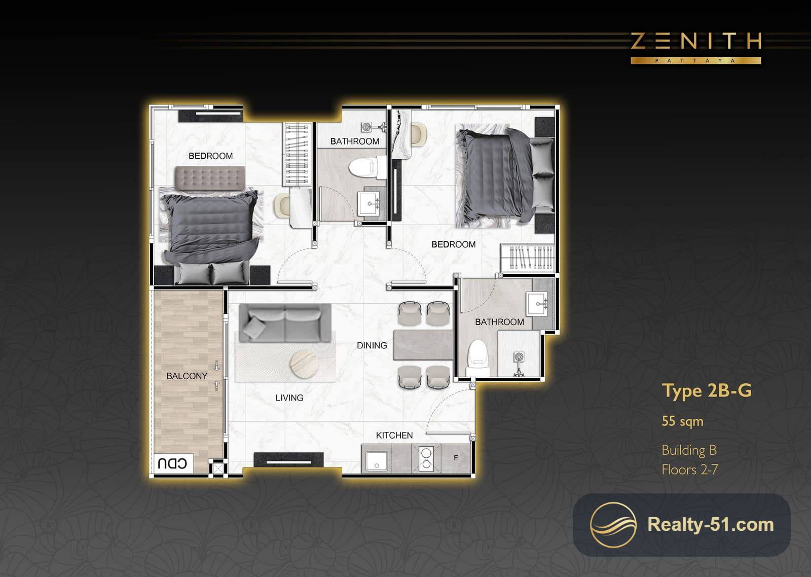 Zenith Pattaya — Grundriss 22