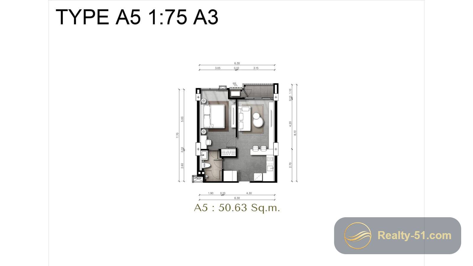 The Panora Estuaria Pattaya — 户型图 5
