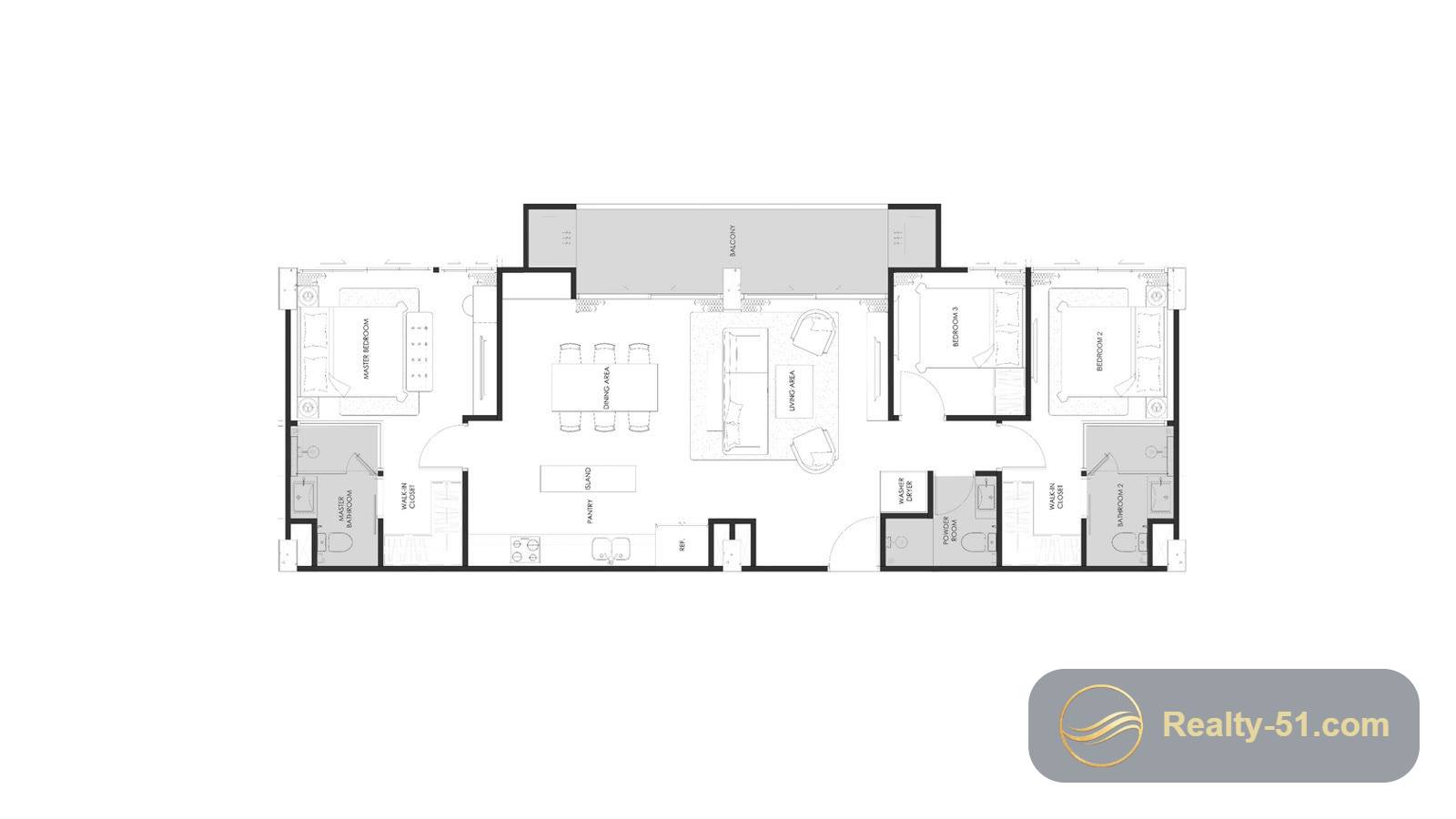 Embassy Condominium Pattaya — floor plan 8