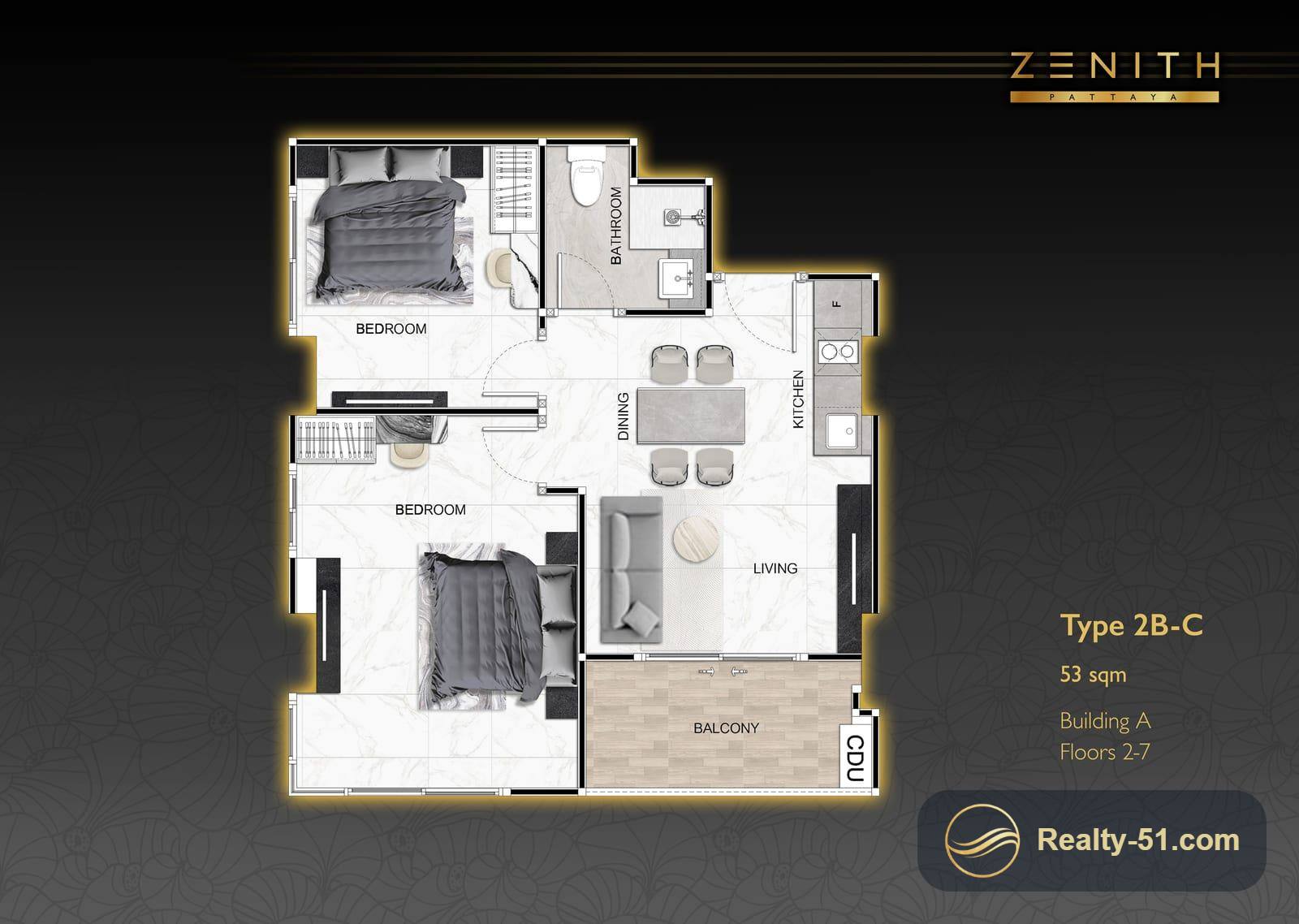 Zenith Pattaya — Grundriss 18