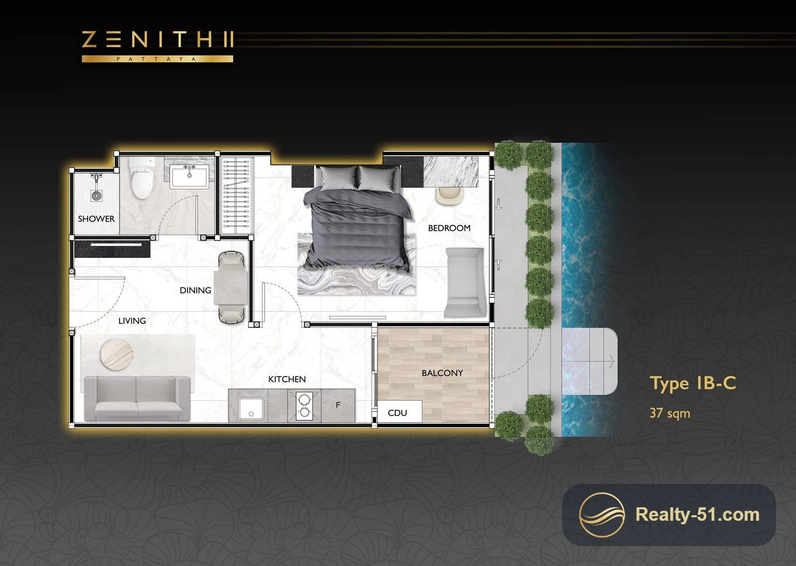 Zenith 2 Pattaya — Grundriss 24