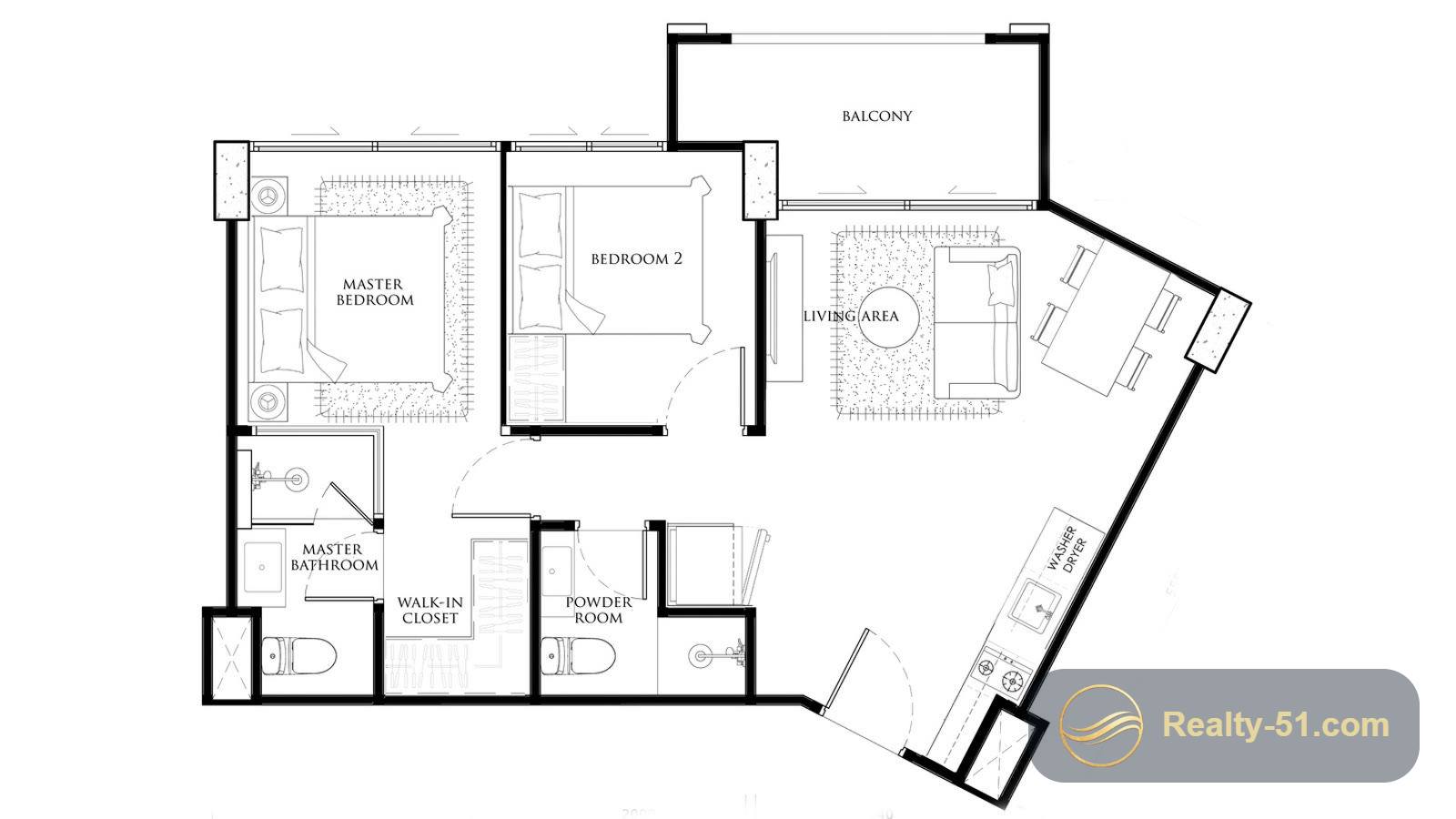Embassy Condominium Pattaya — floor plan 4