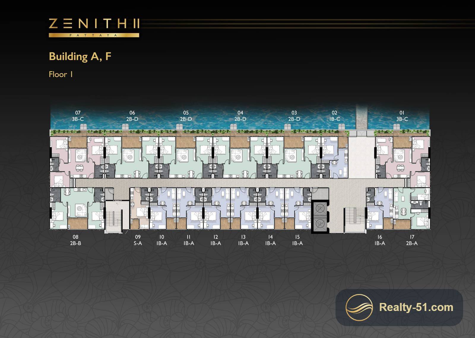 Zenith 2 Pattaya — Grundriss 1