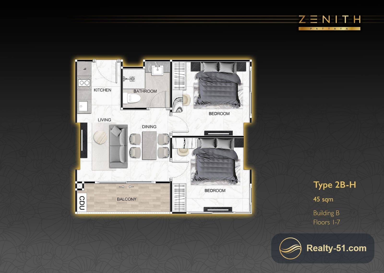 Zenith Pattaya — Grundriss 24