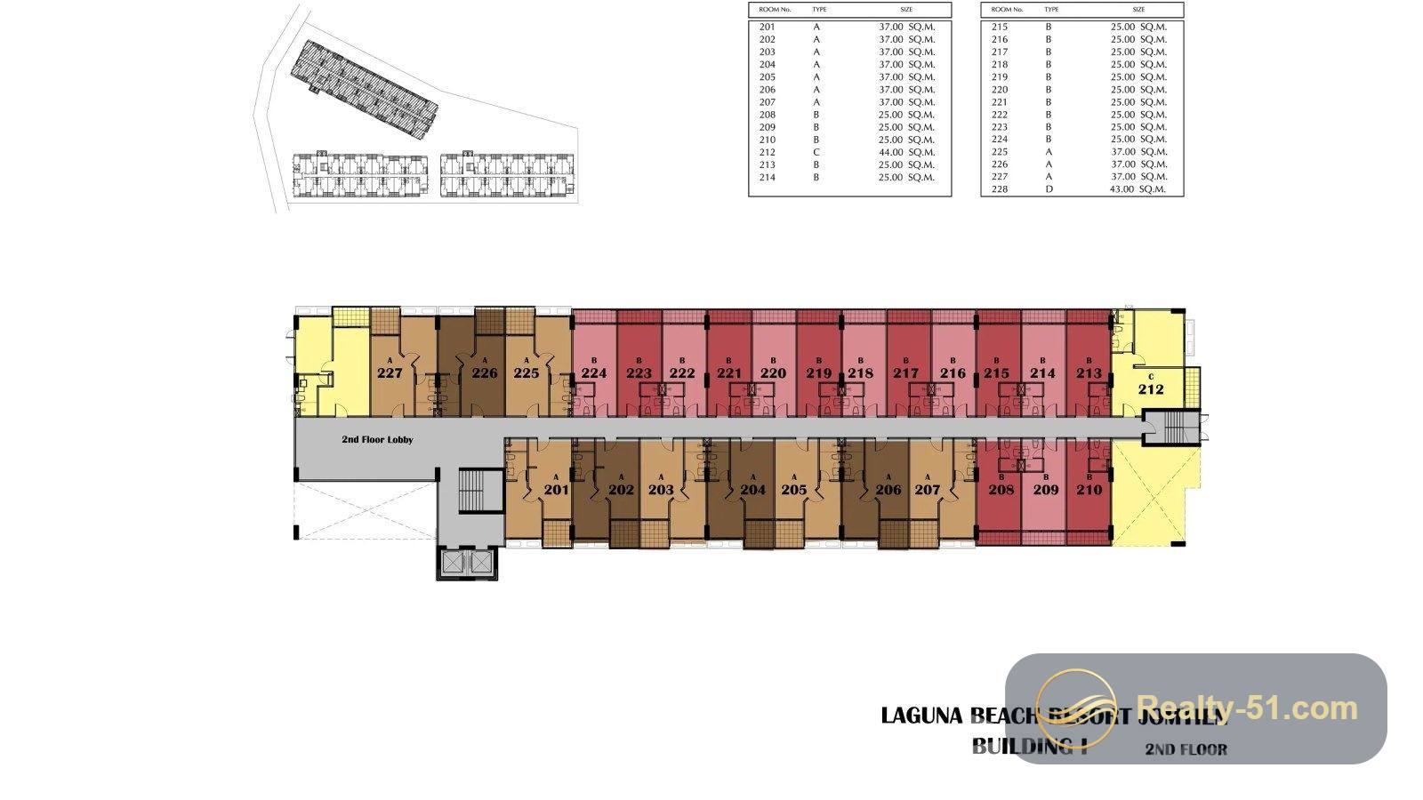 Laguna Beach Resort 1 — แปลนห้อง 3
