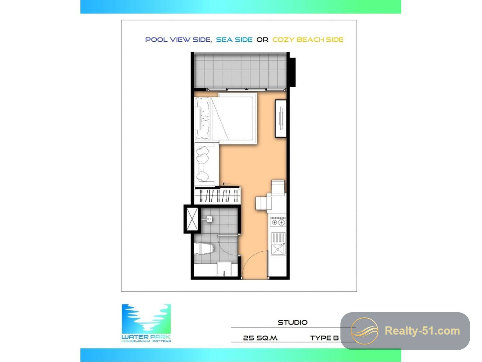 Water Park Condominium Pattaya — Grundriss 11