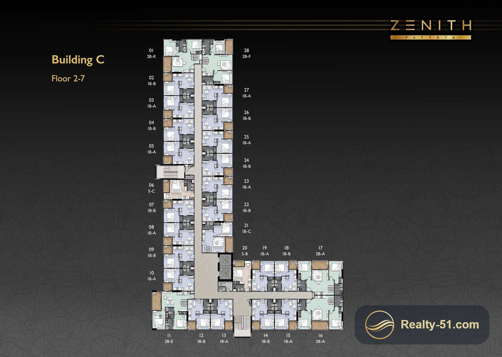 Zenith Pattaya — Grundriss 6