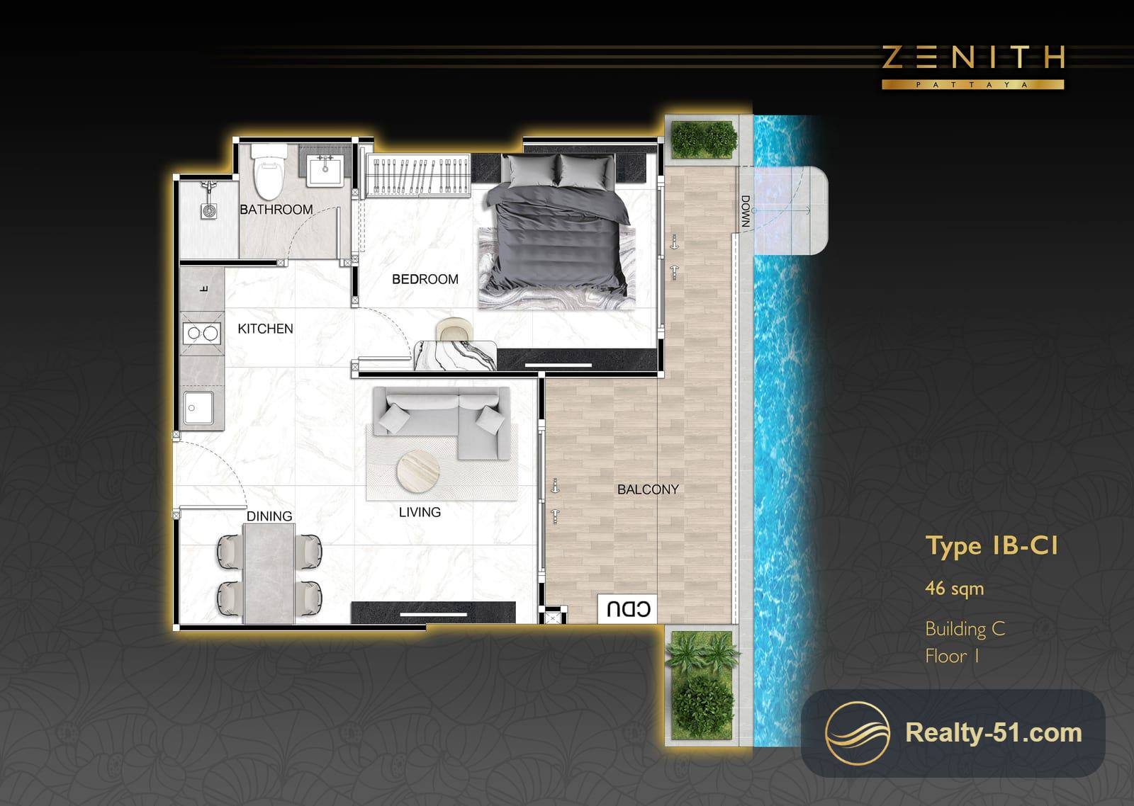 Zenith Pattaya — Grundriss 14