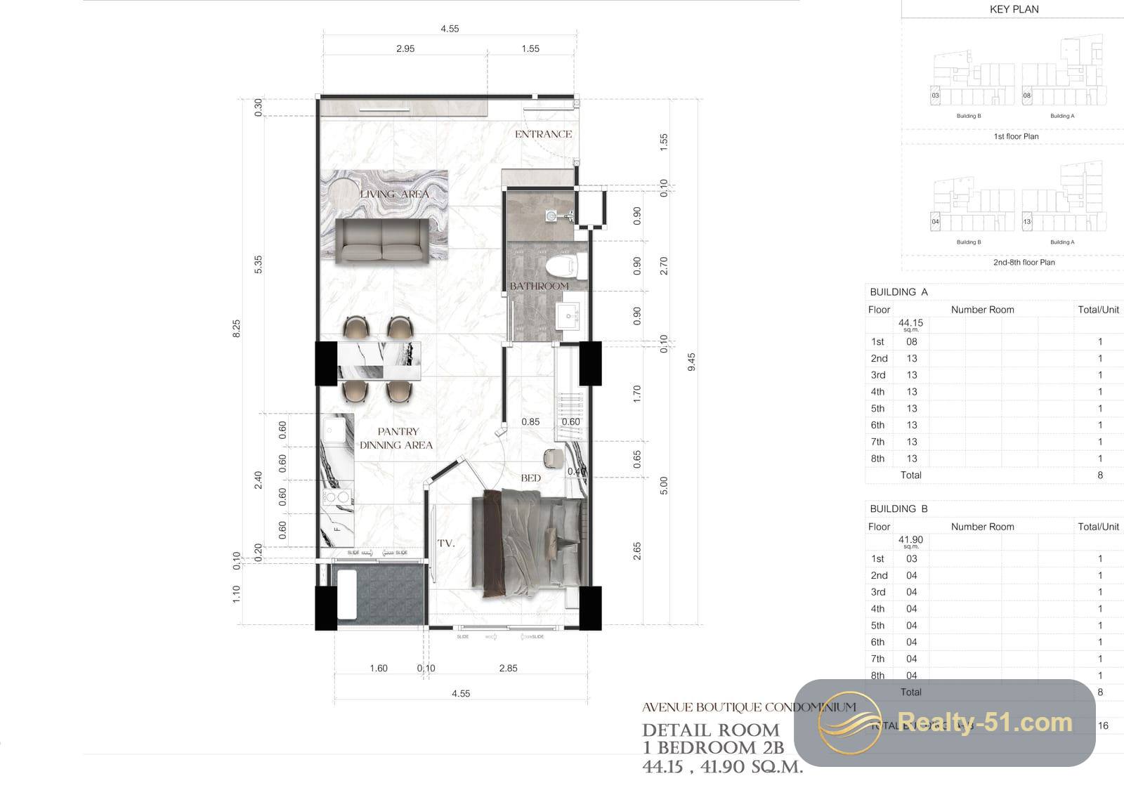 Avenue Boutique Condominium — แปลนห้อง 10