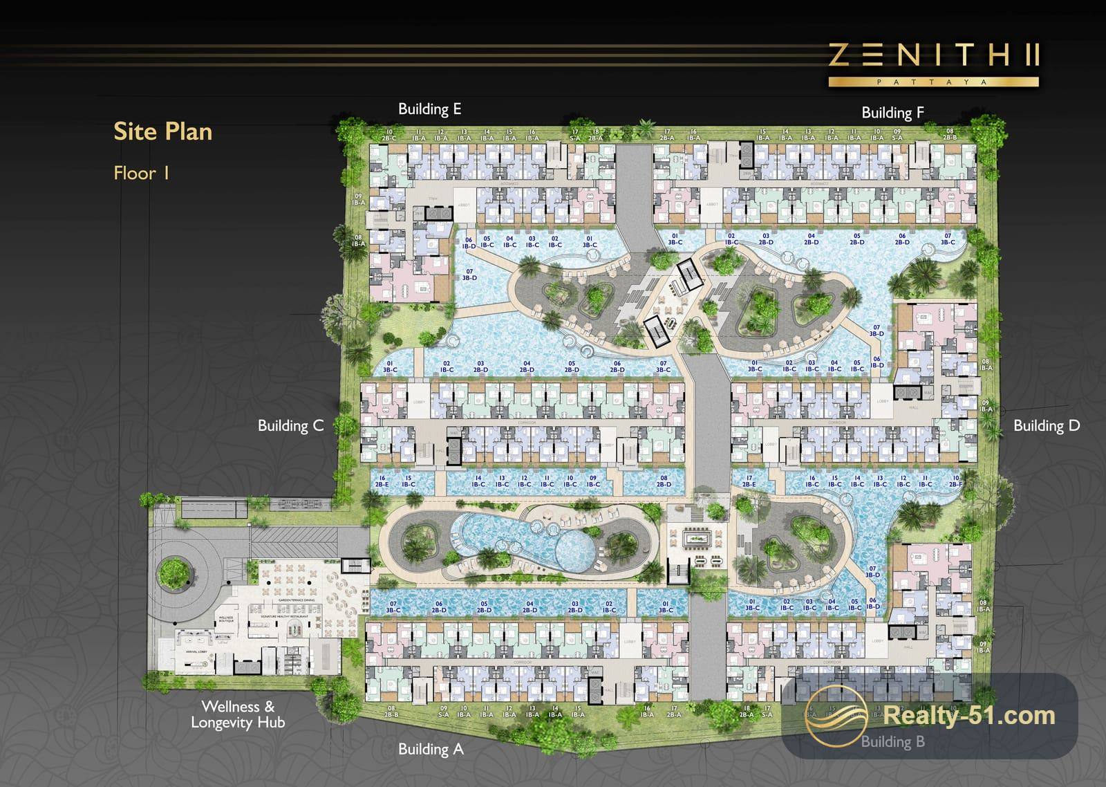Zenith 2 Pattaya — Grundriss 13