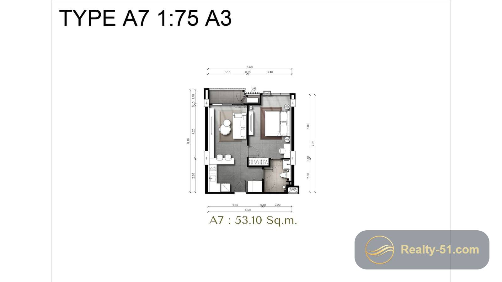 The Panora Estuaria Pattaya — 户型图 7