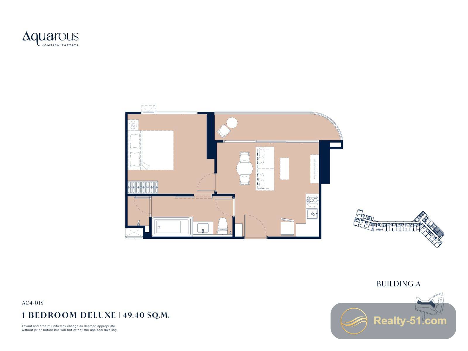 Aquarous Jomtien — floor plan 15