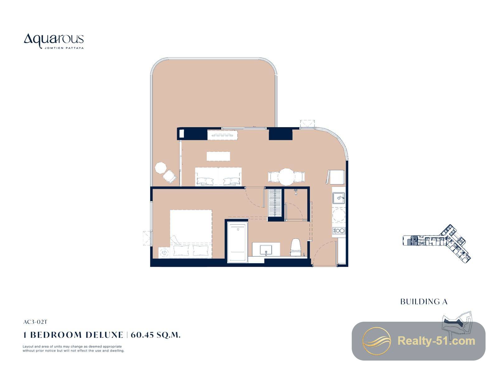 Aquarous Jomtien — floor plan 14