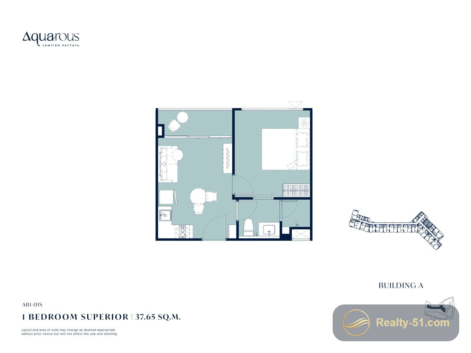 Aquarous Jomtien — floor plan 9