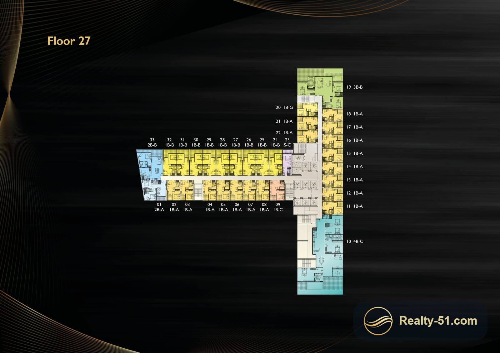 Grand Solaire Noble Pattaya — Grundriss 13