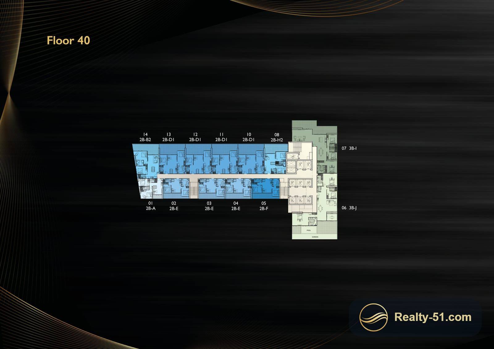 Grand Solaire Noble Pattaya — Grundriss 23