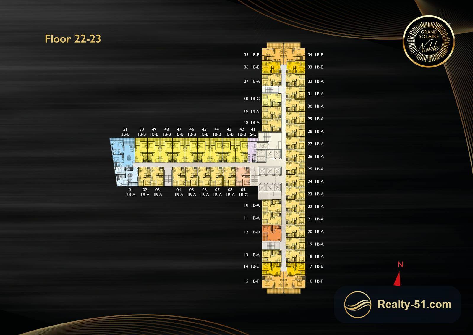 Grand Solaire Noble Pattaya — Grundriss 10
