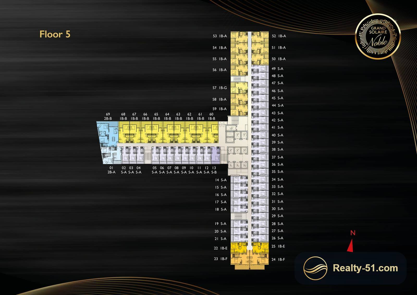 Grand Solaire Noble Pattaya — Grundriss 6