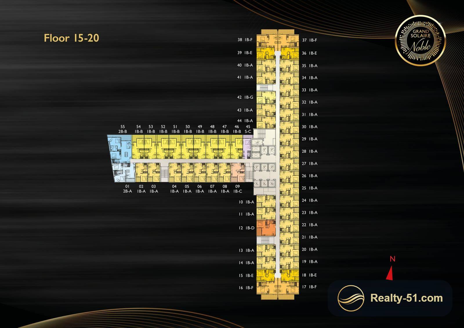 Grand Solaire Noble Pattaya — Grundriss 8
