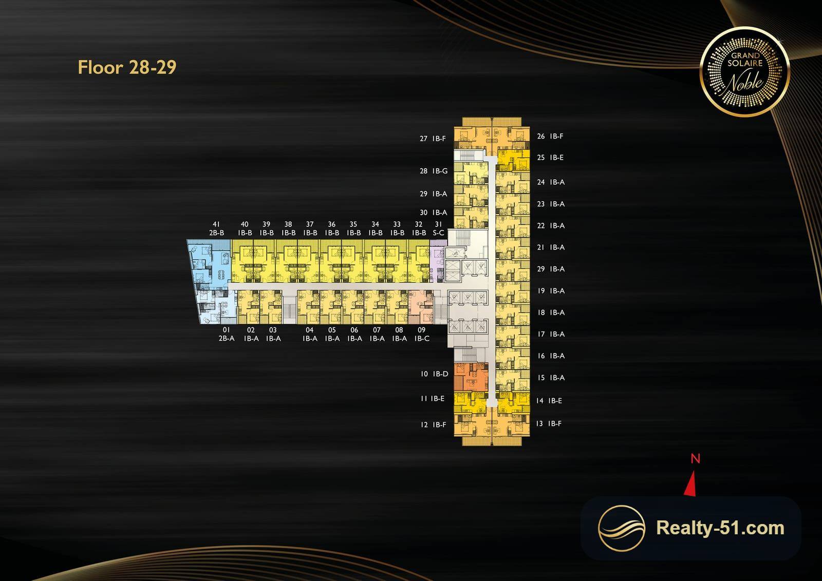 Grand Solaire Noble Pattaya — Grundriss 14