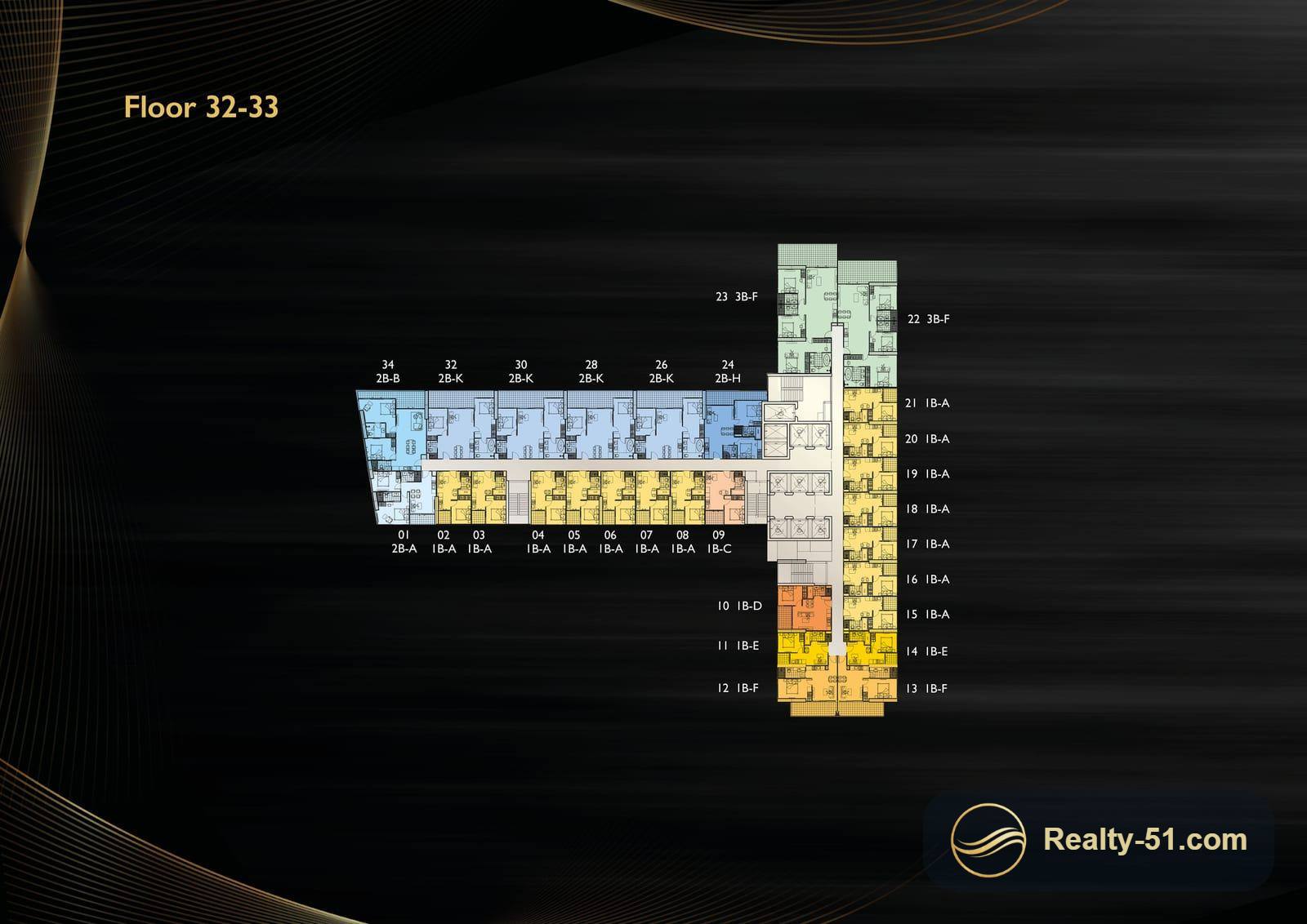 Grand Solaire Noble Pattaya — Grundriss 17