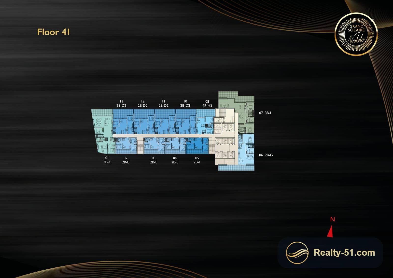 Grand Solaire Noble Pattaya — Grundriss 24