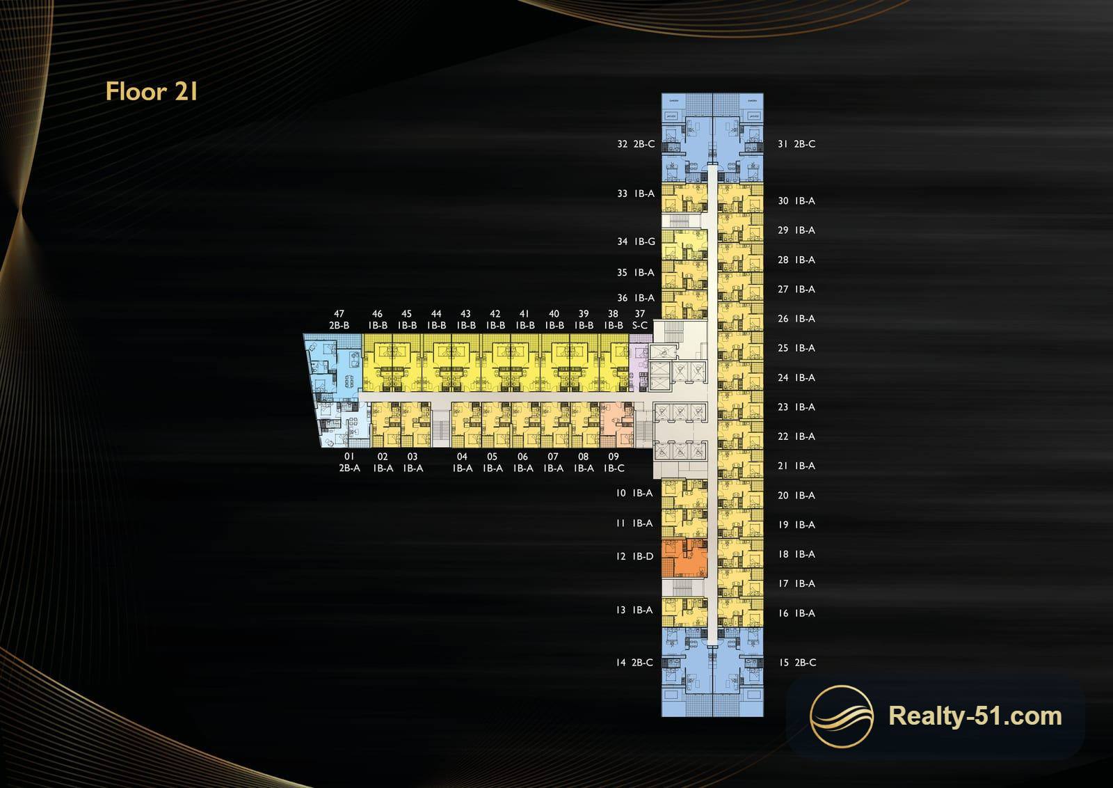 Grand Solaire Noble Pattaya — Grundriss 9