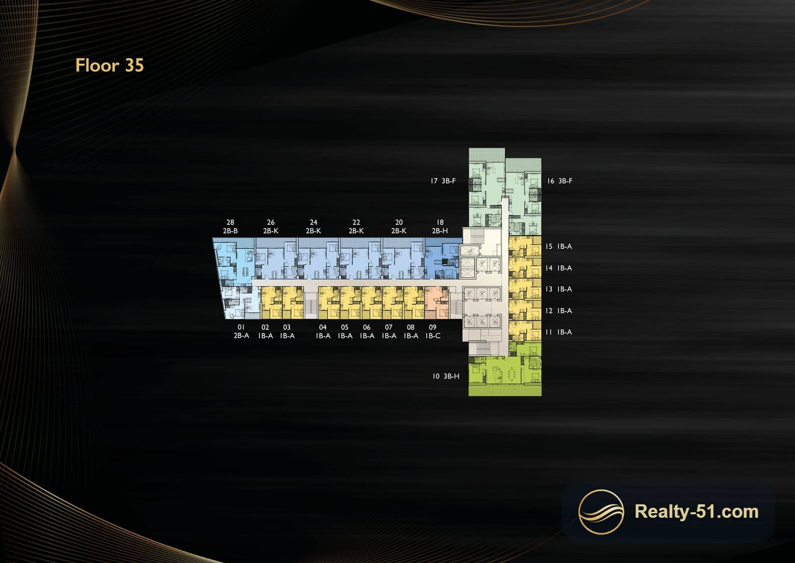 Grand Solaire Noble Pattaya — Grundriss 19