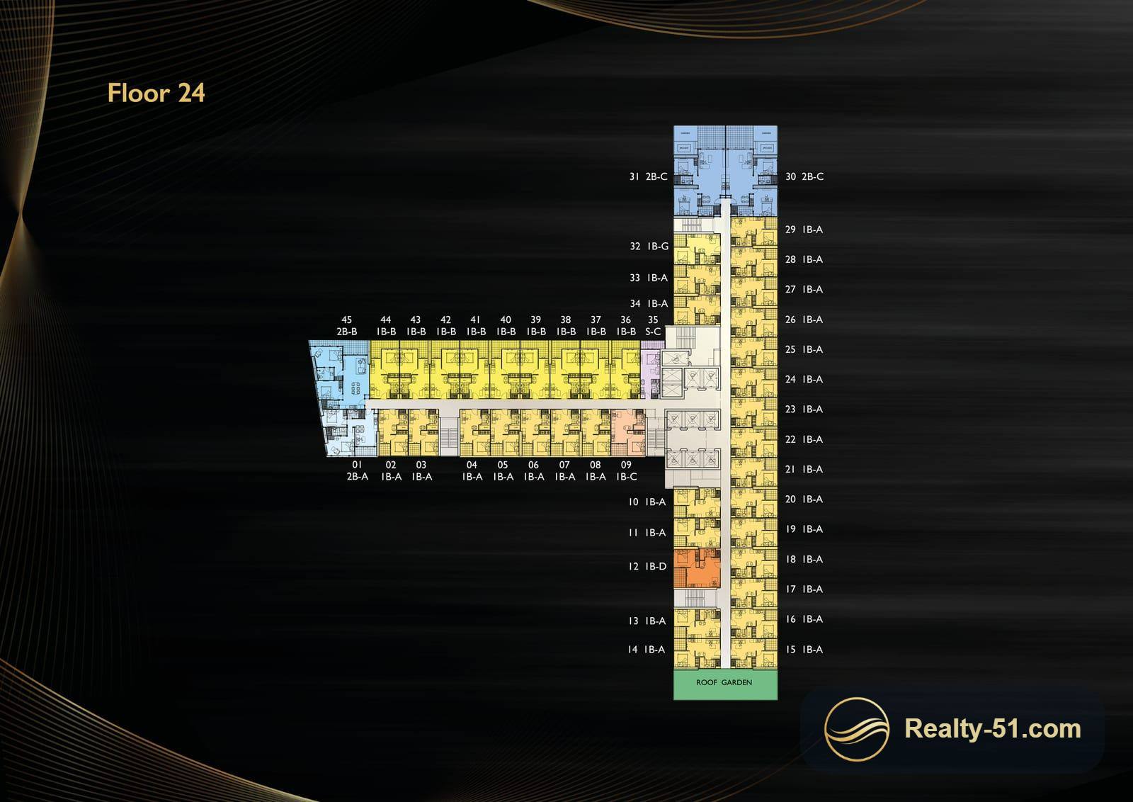 Grand Solaire Noble Pattaya — Grundriss 11